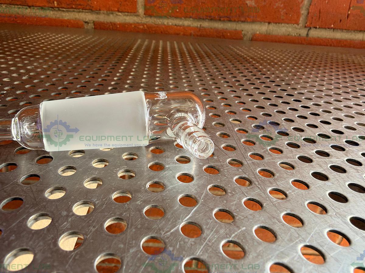 Used Chemglass CG-1014-E-01 Adapter 24/40 Inner Joint 90 Degree Bent 200 mm Length