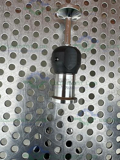 Used Lot of 3 - Fluid Line In Line Diaphragm Valve w/ 1/4" Sanitary Fitting