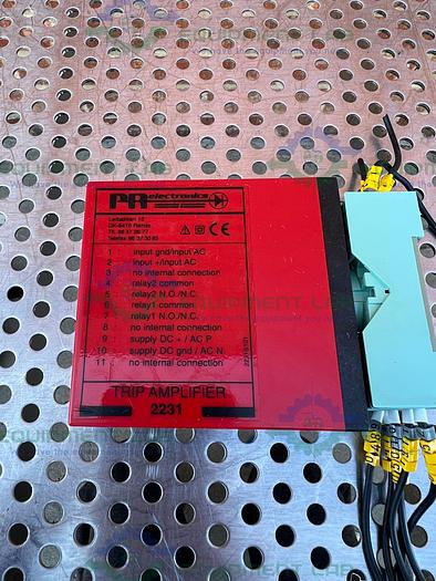 Used PR Electronics 2231 Trip Amplifier 24V w/ Releco S3-B Relay Socket