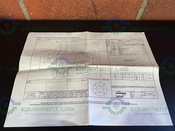 Flowserve 350764-G Stainless Steel Rotary Base Seal Kit For 1" Shaft