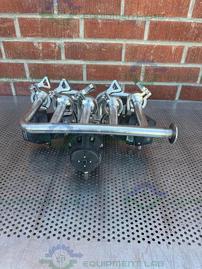 Used 5 ITT Pure Flo Advantage Stainless Steel Diaphragm Valve w/ 1" Sanitary Fitting