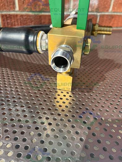 Used Huber Insulated Flexible Chiller Hose 48" w/ 1.5" Beaded Fitting, Kunkle Valve