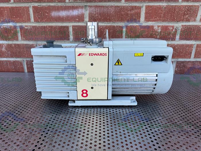 Used Edwards RV8 Rotary Vacuum Pump 1500/1800 RPM 110-120V