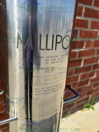 Used Millipore Stainless Steel Cartridge Filter Housing 8" Diameter x 31" Height