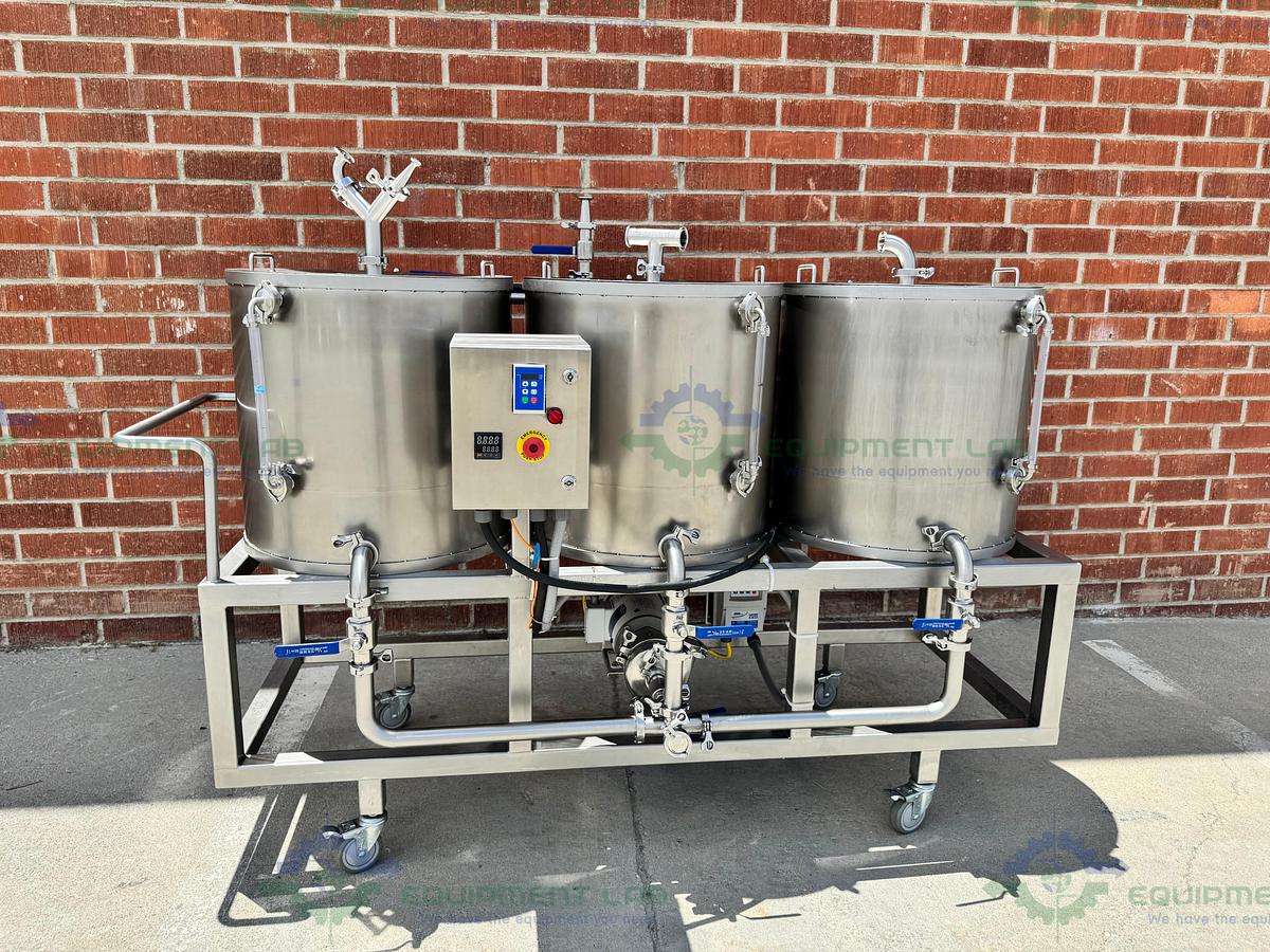 Used Stainless Steel 3 Stage Tank Transfer System w/ 1 HP Pump, VFD