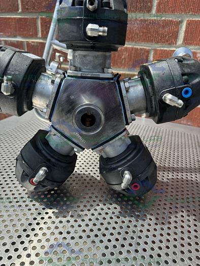 Used 5 ITT Pure Flo Advantage Stainless Steel Diaphragm Valve w/ 1" Sanitary Fitting