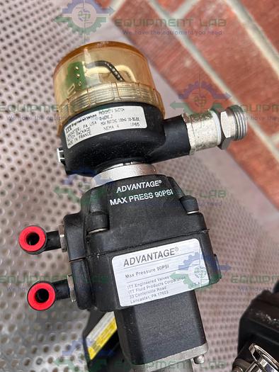 Used 5 ITT Advantage  Stainless Steel Diaphragm Valves w/ Valve Positioner