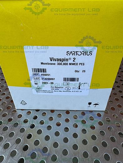 Sartorius  VS0251 Vivaspin 2 Centrifugal Concentrators Membrane 300,000 MWCO PES