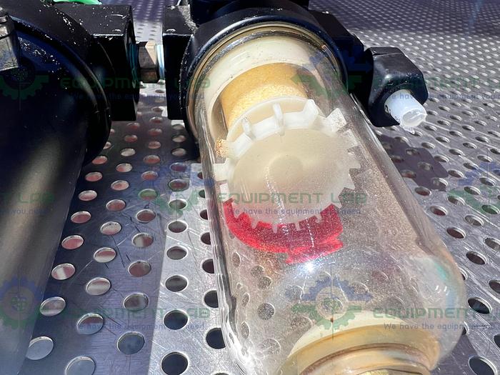 Used Norgren  B08-221-M3MA Regulator  w/ Norgren L08-200-OPDA Pneumatic Lubricator