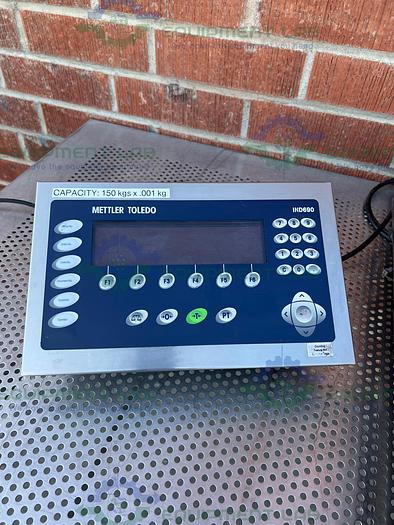 Used Mettler Toledo KCC150S Stainless Steel Bench Scale 300 Lb Capacity 23" x 31"