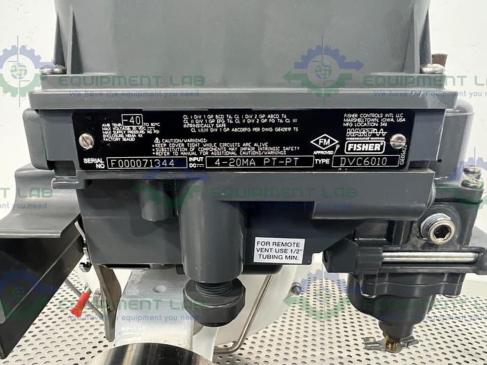 Used Fisher Baumann 84161SA Sanitary Control Valve CV17 w/ Fisher Valve Positioner