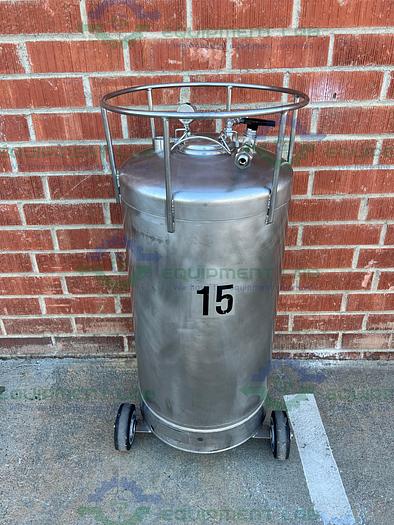 Used Alloy Products  120 Liter Stainless Steel Pressure Vessel 100 PSI