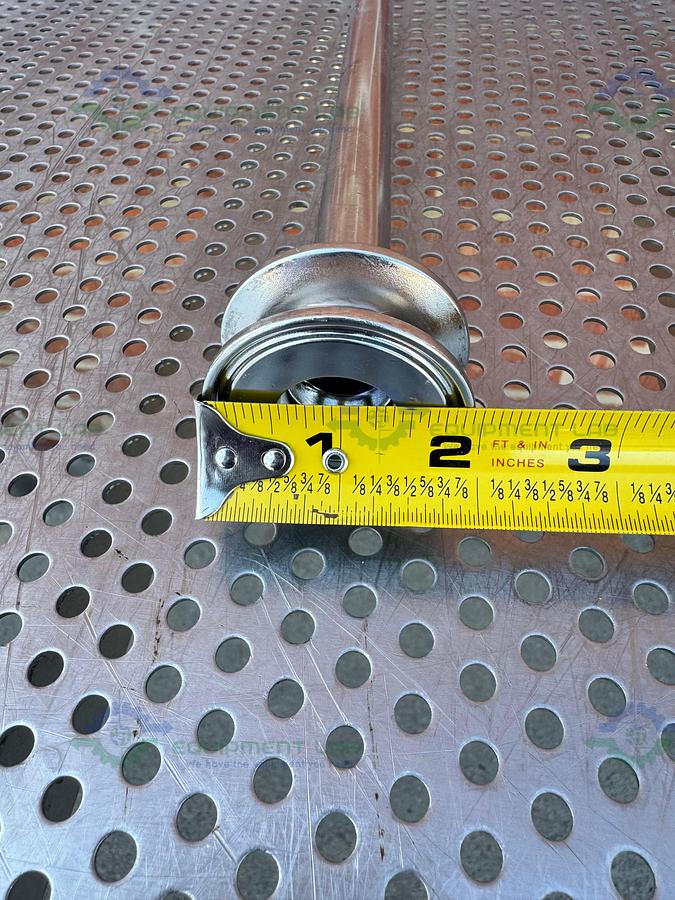 Used Stainless Steel 20" Syphon Tube w/ 2" OD Sanitary Fitting