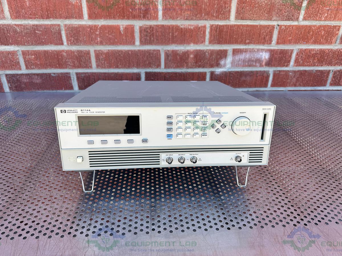 Used HP Hewlett Packard 8114A High Power Pulse Generator 100V / 2A