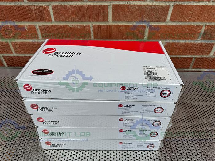 Used 5 Boxes of - Beckman  717254 AP 96 Biomek Pipette Tips P20 Non-Sterile 100 µL