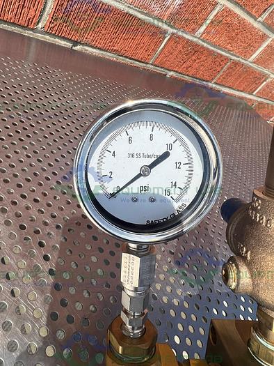 Used Huber Insulated Flexible Chiller Hose 48" w/ 1.5" Beaded Fitting, Kunkle Valve