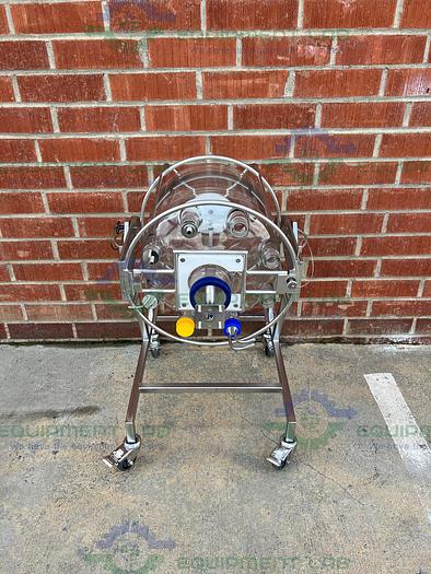 Used Chemglass 36L Glass Graduated 9-Neck Bio Reactor Vessel w/ Impeller + More