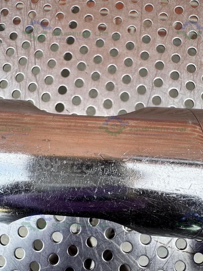 Used Lowtech Stainless Steel In Line Sight Glass w/ 2" Sanitary Fitting