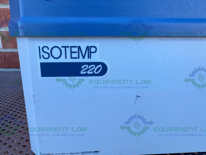 Used Fisher Scientific  Isotemp 220 Digital Temp Control Water Bath Ambient to 100°C