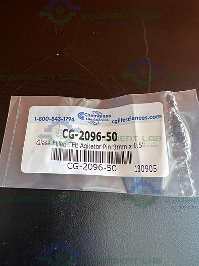 Lot of 3 - Chemglass CG-2096-50 Glass Filled TFE Agitator Pin 3mm x 1.5"