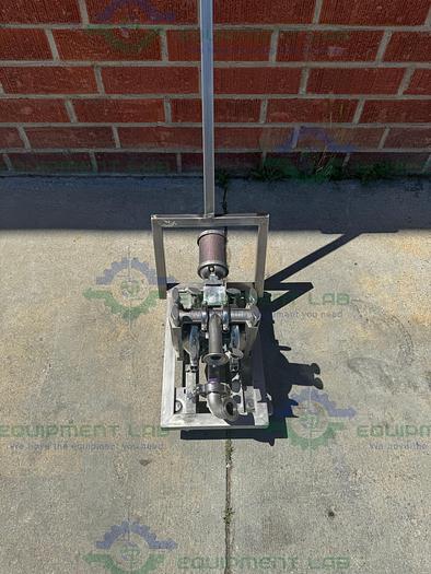 Used Wilden  HT 68004 Stainless Steel Double Diaphragm Pump w/ Cart