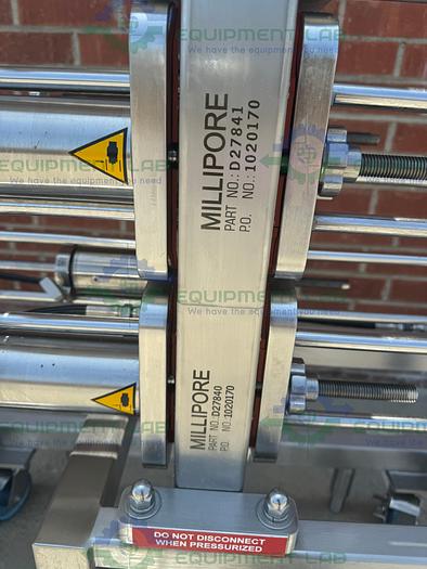 Used Millipore Stainless Steel Hydraulic Pellicon CUF-8 Filter Skid