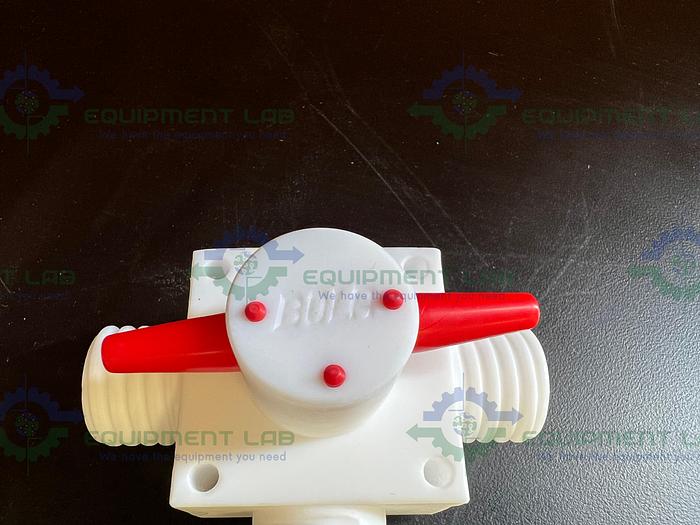 Used Bola  3-Way PTFE Stopcocks / Valve Temperature Resistance from 0°C to +110°C
