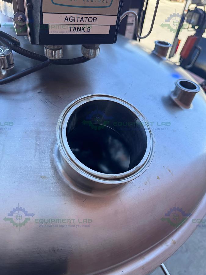 Used Precision Stainless 600 Liter Stainless Steel Jacketed Reactor 50 PSI