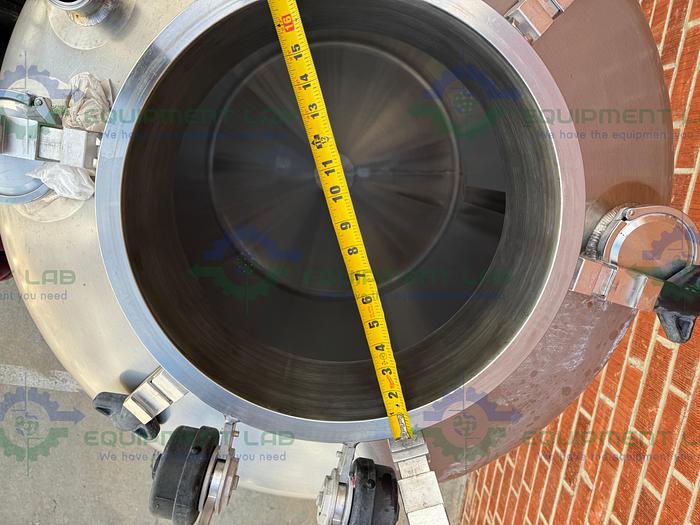 Used JBF Stainless  1000 Liter Stainless Steel Pressure Vessel Single Wall Tank