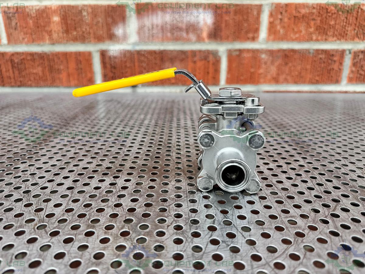 Used Top Line Top-Flo TF4 Ball Valve CF8M 1000 WOG w/ 3/4" Sanitary Fitting