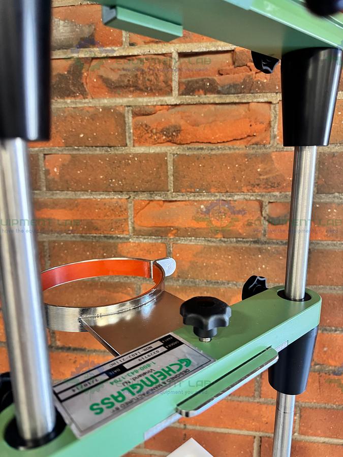 Used Chemglass CHEMRXNHUB Benchtop 2-5 Liter Glass Reactor Support Stand