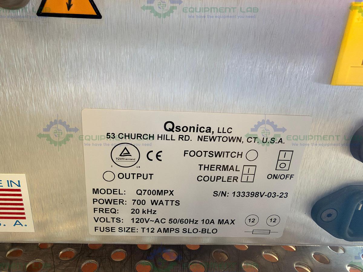 Used Qsonica Q700 MPX Sonicator Ultrasonic Homogenizer w/ ThermoCube Chiller