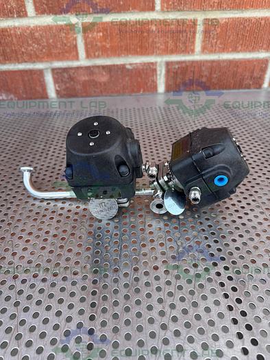 Used Lot of 2- ITT Pure Flo .5-316L- RA20MAX Diaphragm Valve  w/1/2" Sanitary Fitting