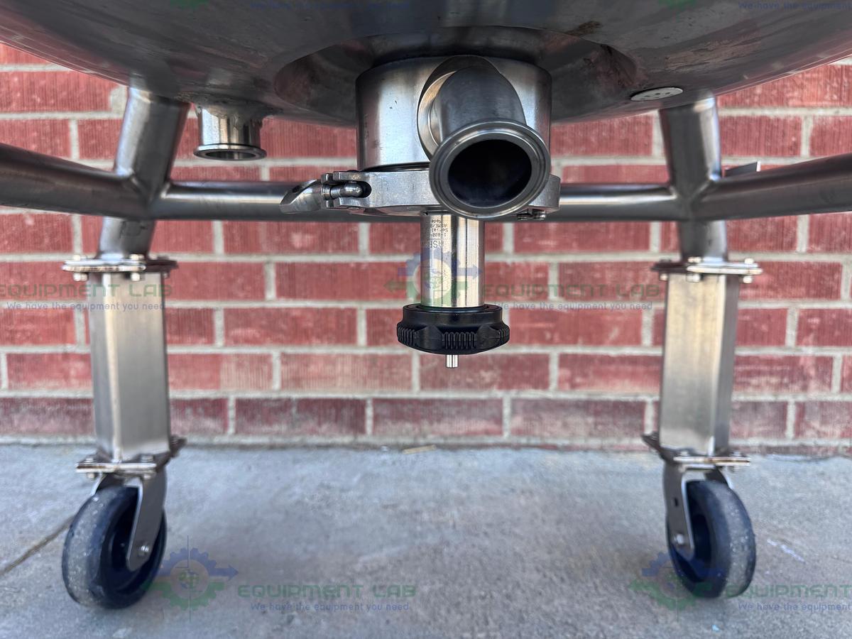 Used Precision Stainless 600 Liter Stainless Steel Jacketed Reactor 50 PSI