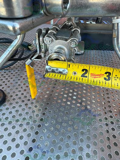 Used Pope 5 Liter Jacketed Stainless Steel Nutsche Filter w/ Mixer, 1/17 HP Motor