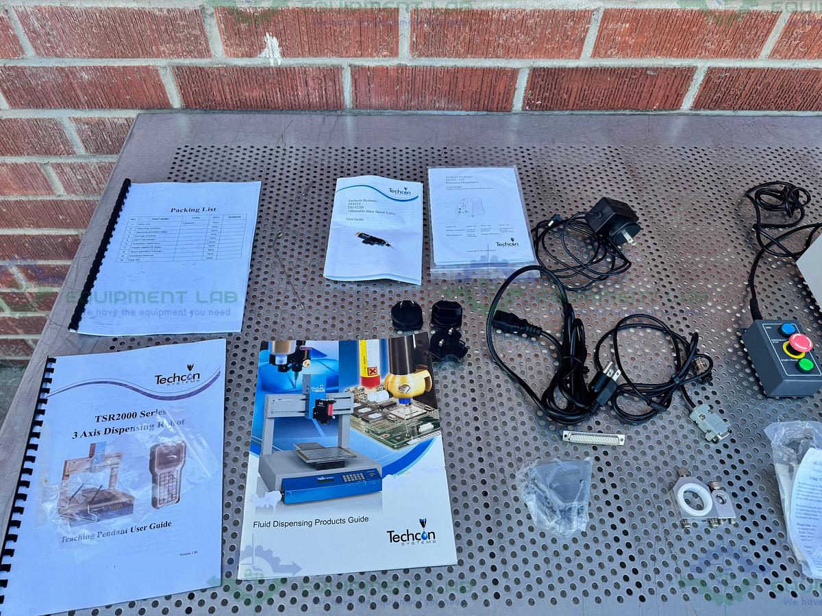 Used TECHON TSR2201 Dispensing Robot 3-axis 200mm X 200 mm