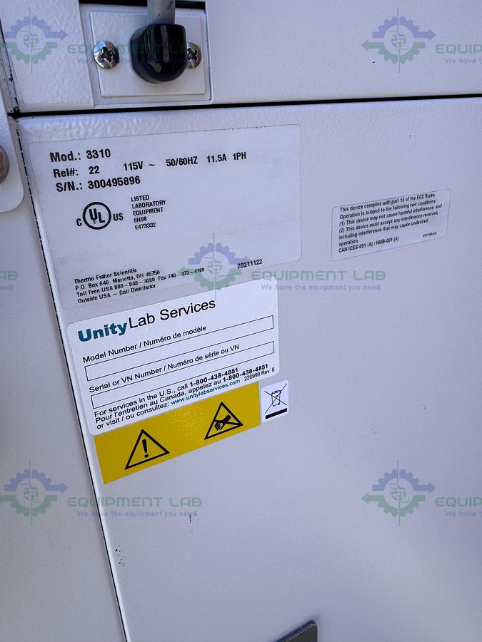 Used Thermo Forma 3310 Steri-Cult Double Stack CO2 Incubator, 11 cu. ft, 50°C MFG 21