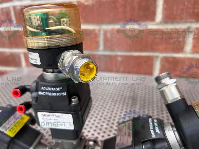 Used 3 ITT Advantage 4 Way Stainless Steel Diaphragm Valves w/ Val...