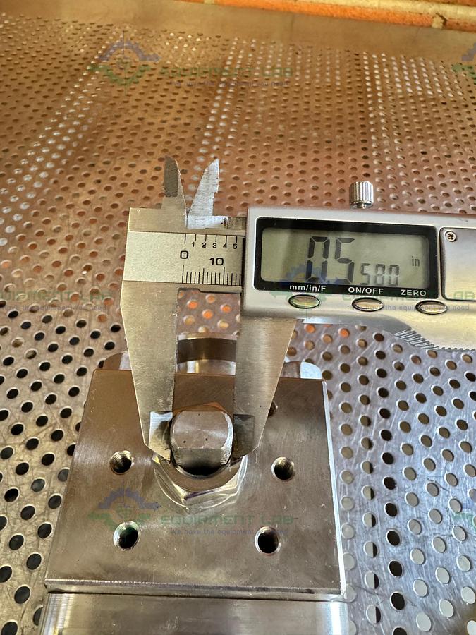 Used Unknown Brand Stainless Steel Ball Valve w/ KF50 Vacuum Fitting