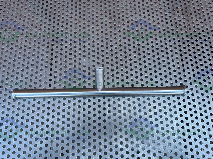 Used Lot of 2 - Unbranded 316 Stainless Steel Tee w/ 3/4" Sanitary Fitting