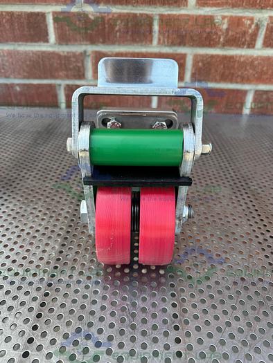 Used Albion Dual Tech 5" Industrial Caster w/ Threaded Fitting, 6" x 4.5" Platform