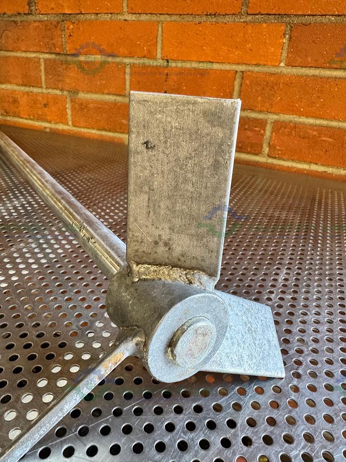 Used 48" Stainless Steel Mixing Shaft 1" Diameter w/ 8" Impeller