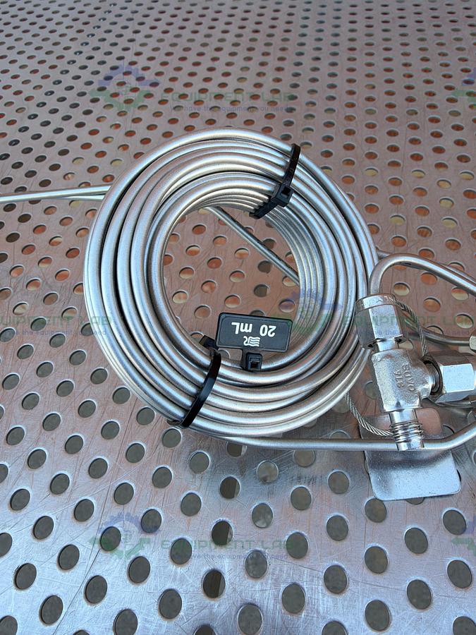 Used Rheodyne 3725i-038 Stainless Steel Front Loading Sample Injection Valve