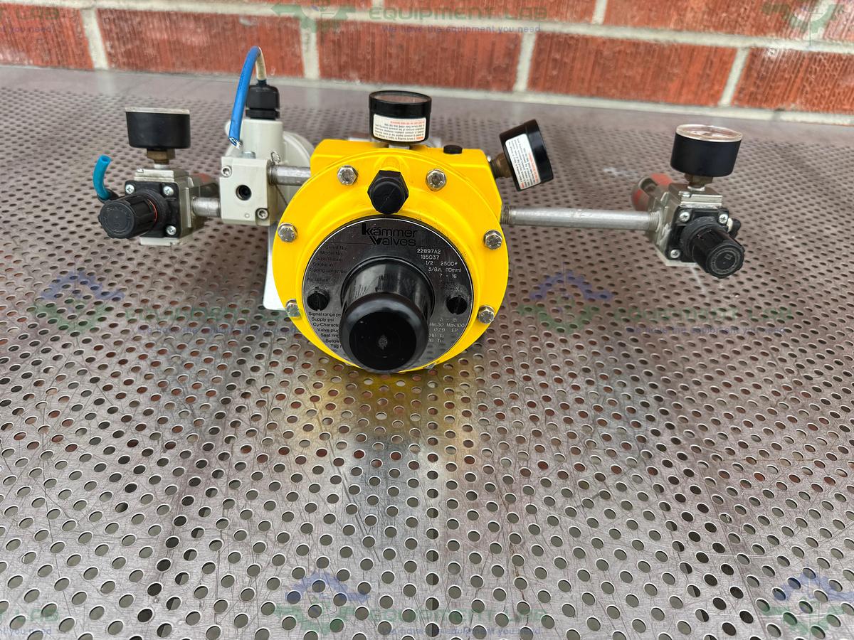 Used Kammer Valves 185037 Pneumatic Valve w/ ABB TEIP 11 I/P-Umformer/Converter