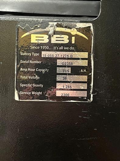 Used Caterpillar 5000# Electric Sit Down Forklift M50BLP / 495R Cushion Tires 120"