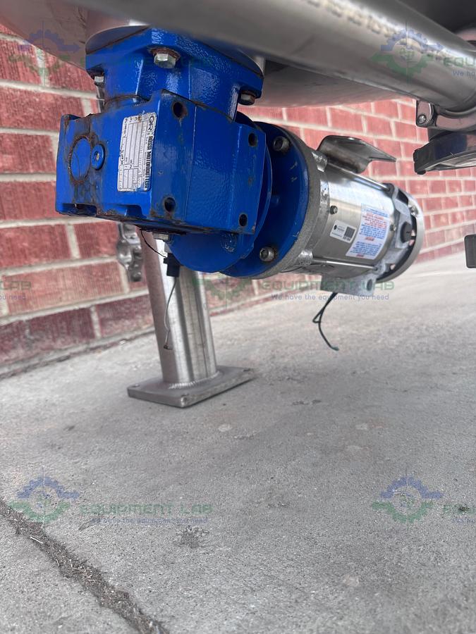 Used Feldmeier 1000 Liter Stainless Steel Jacketed Reactor 50 FV PSI w/ 0.5 HP Motor