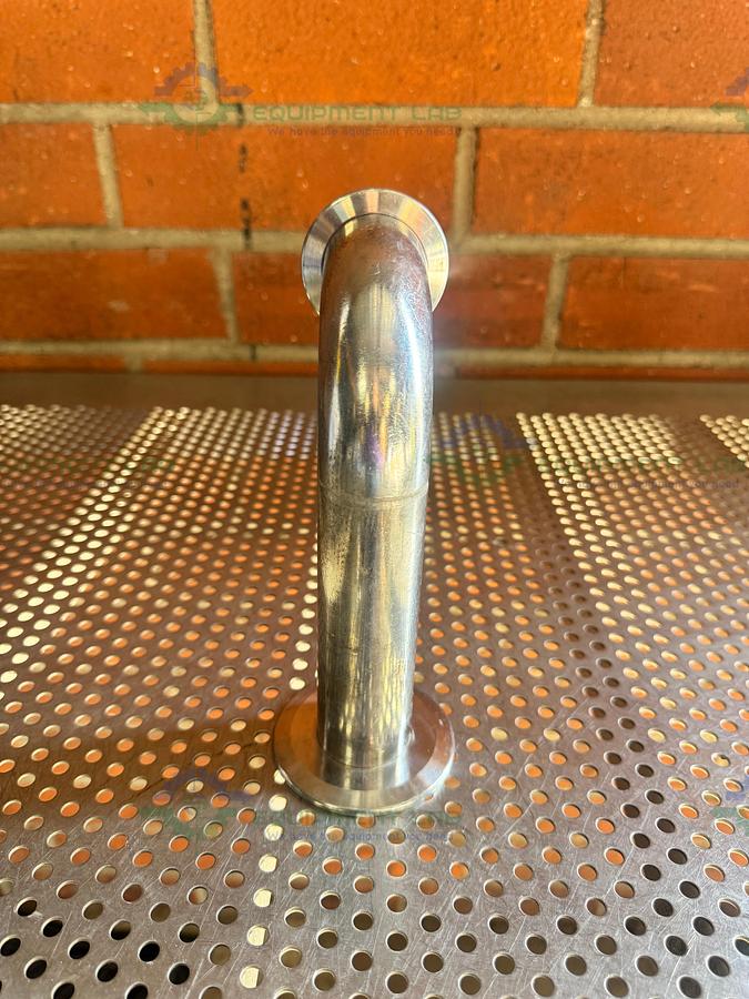 Used Stainless Steel 90 KF 50 to KF40 Elbow Nipple Vacuum Fitting