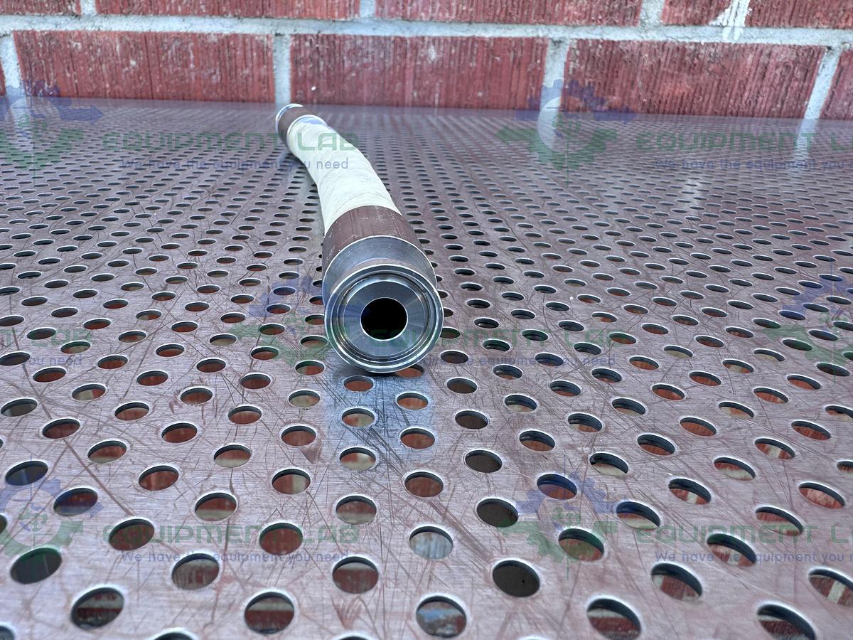 Used Sani-Tech 12" Chemflour Fluoropolymer Hose w/ 1/2" Sanitary Fitting