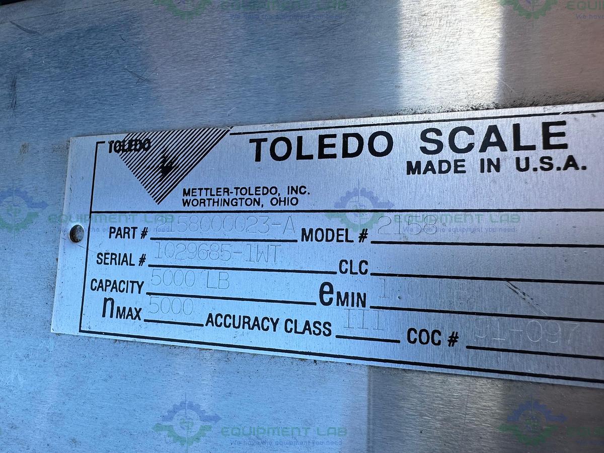 Used Mettler Toledo 48" x 48" Floor Scale 5000 lb w/ Mettler IND570, APR430 Printer