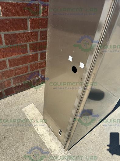 Used Unbranded Stainless Steel Industrial Control Panel Enclosure 12.5" x 24" x 50"